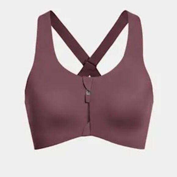 NWT Knix Catalyst Front Zip Sports Bra Size 5 38DD Dahlia Purple Maximum Support - Picture 2 of 13